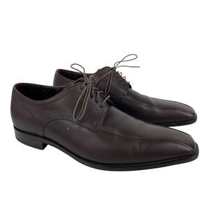 Hugo Boss Brown Leather Remy Bicycle Toe Dress Oxford Shoes 50130961 Mens 8.5